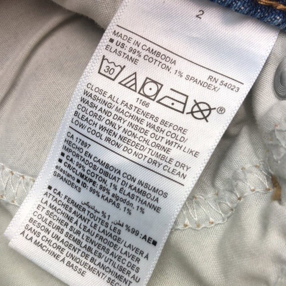 LIKE NEW DISTRESS OLD NAVY BUTTONFLY JEAN SKIRTS 2/26 😎 - Picture 8 of 11